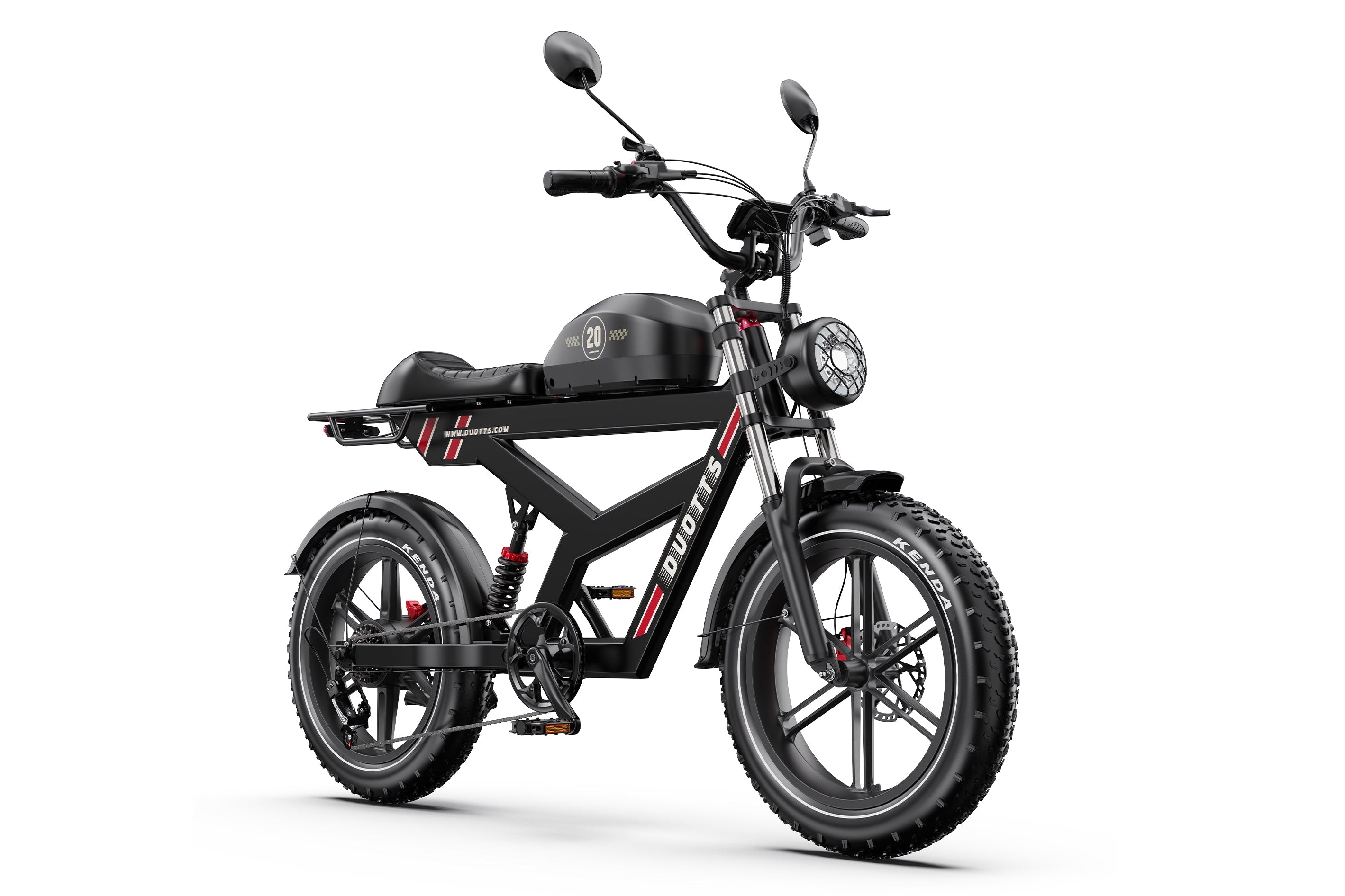 Duotts | Full Suspension Retro Electric Bicycle – OOTD