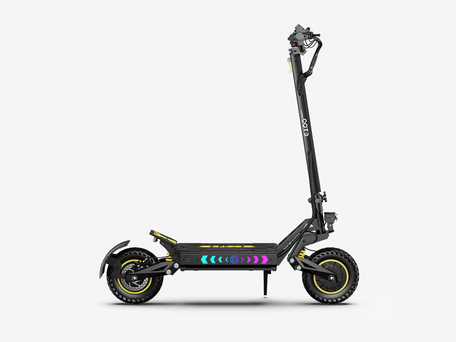 OOTD T10 Pro E-Scooter - Black-yellow