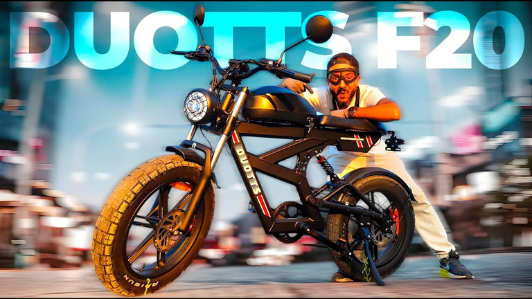 Imagina-te numa Bike Elétrica destas 😎 estilo Moto Duotts F20